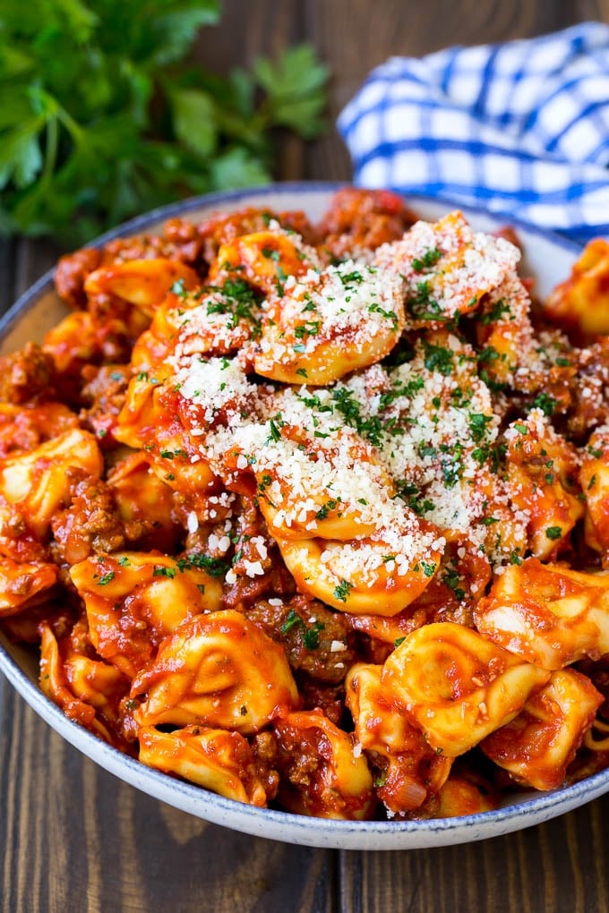 Best Cheese Tortellini with Meat Sauce: Quick Weeknight Dinner